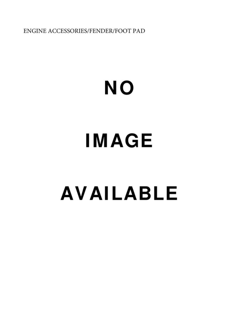 Engine Accessories/Fender/Foot Pad Diagram and Parts List for 13AC77XY093 2021 MTD Lawn Tractor