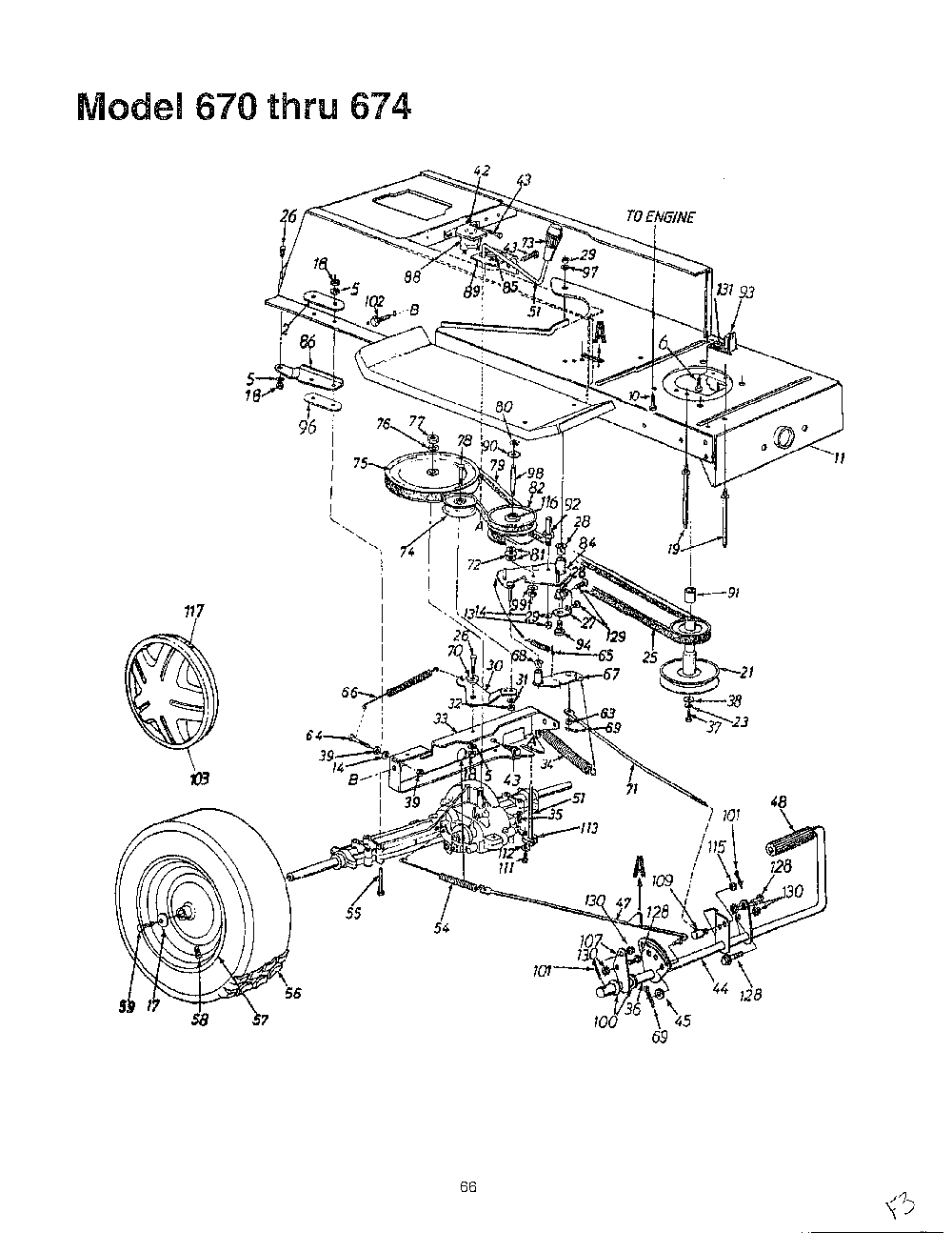 Lawn tractor Diagram and Parts List for SKU3104600  MTD Lawn Tractor