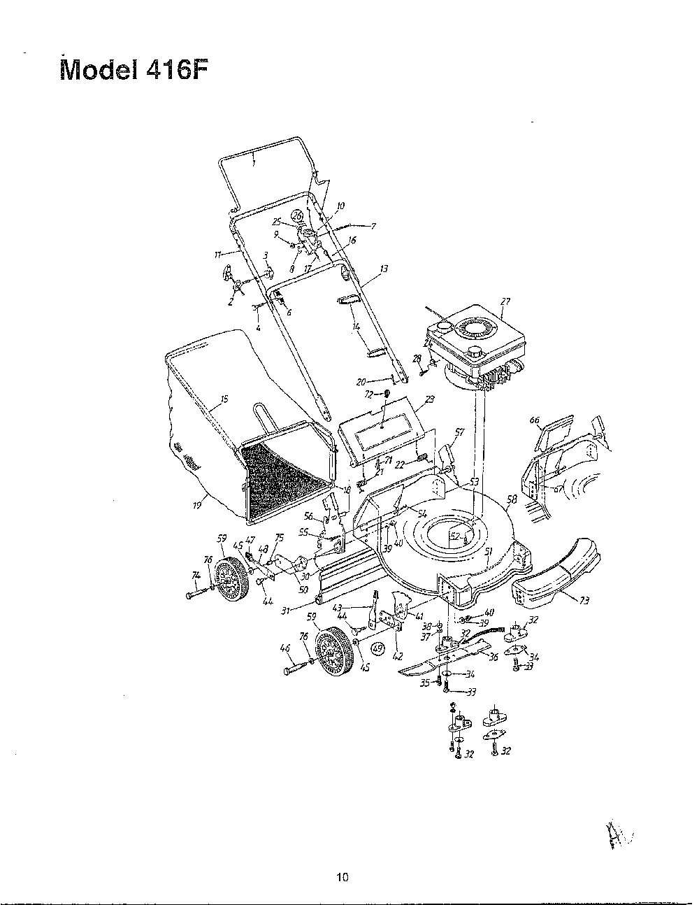 Lawn mower Diagram and Parts List for SKU3727207  MTD Lawn Mower