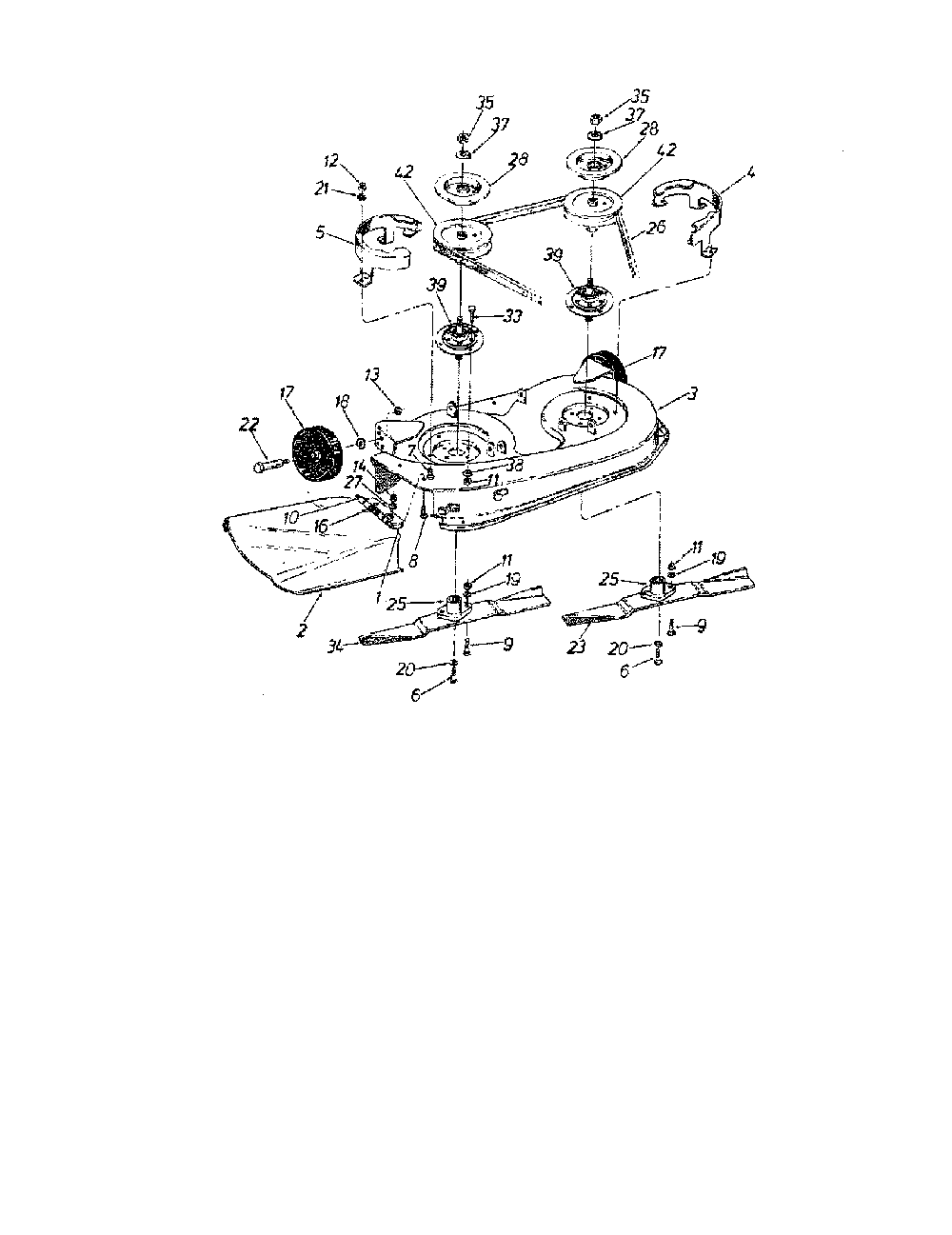 Chute assembly Diagram and Parts List for 33931A  MTD Lawn Tractor