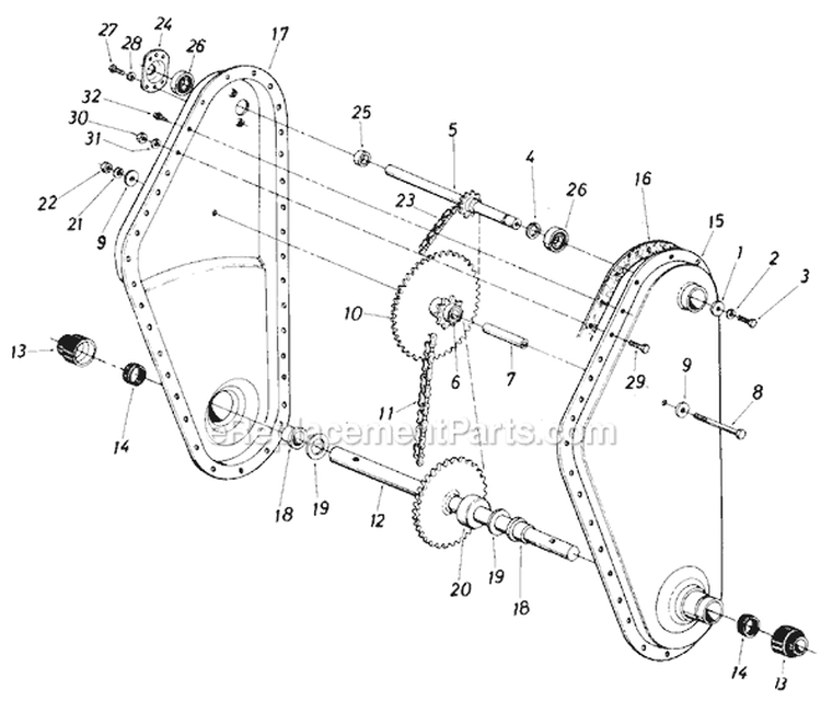 Page A Diagram and Parts List for 402-046 1987 MTD Tiller