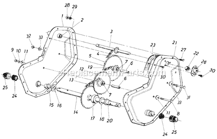 Page B Diagram and Parts List for 402-046 1987 MTD Tiller