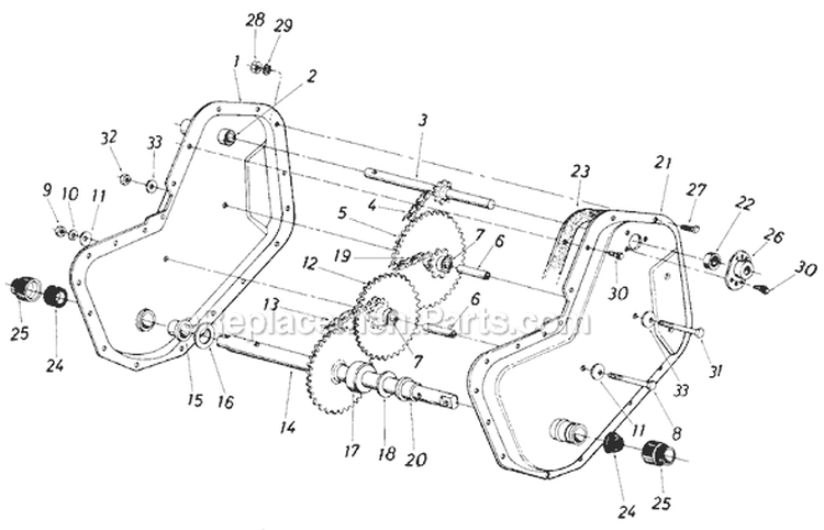 Page B Diagram and Parts List for 402-084 1987 MTD Tiller