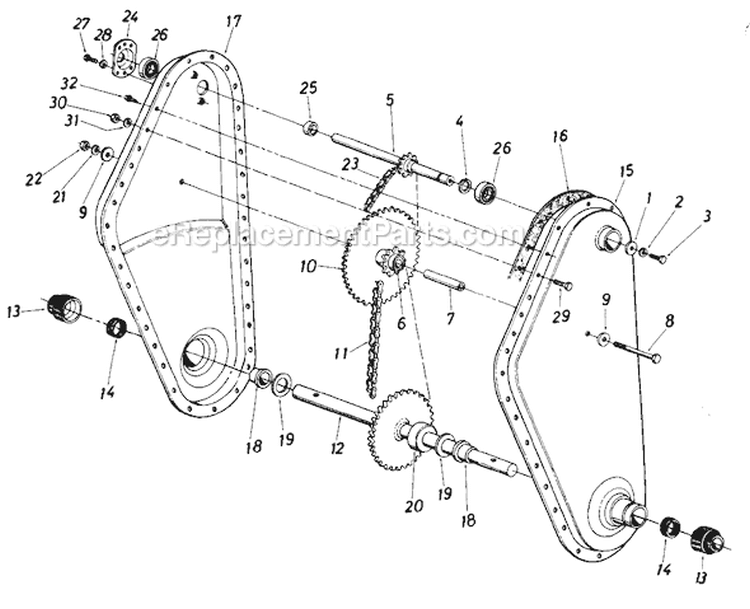 Page A Diagram and Parts List for 405-023 1988 MTD Tiller