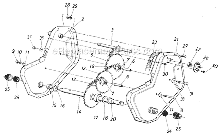 Page B Diagram and Parts List for 405-023 1988 MTD Tiller