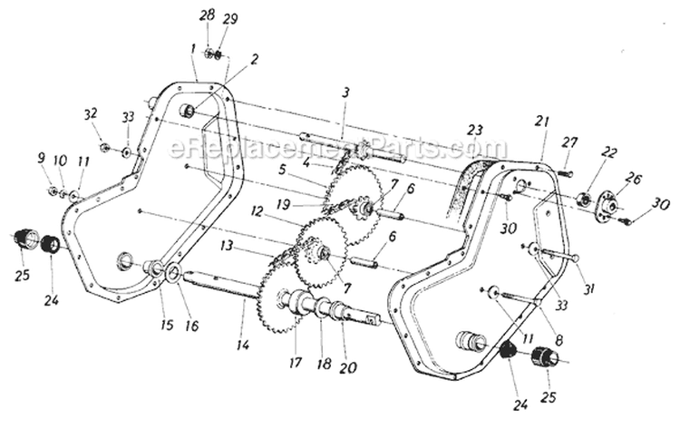 Page B Diagram and Parts List for 405-032 1988 MTD Tiller