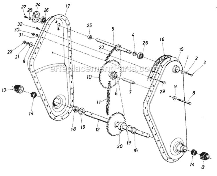 Page A Diagram and Parts List for 405-064 1988 MTD Tiller