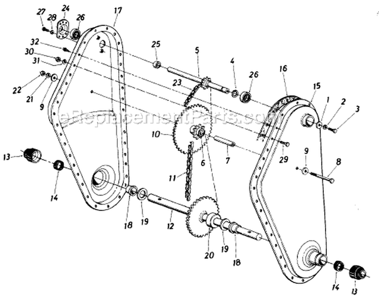 Page A Diagram and Parts List for 405-087 1988 MTD Tiller