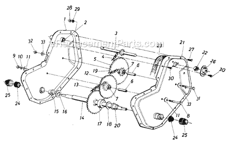 Page B Diagram and Parts List for 405-327 1989 MTD Tiller