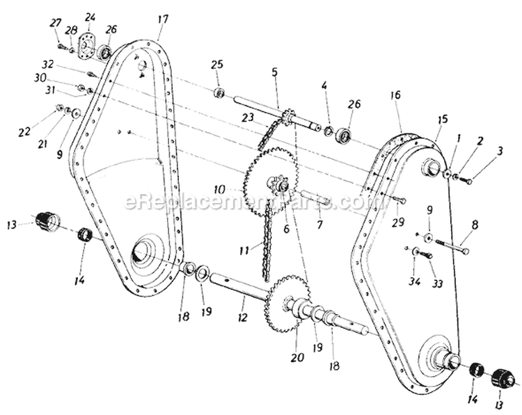 Page A Diagram and Parts List for 406-192 1987 MTD Tiller