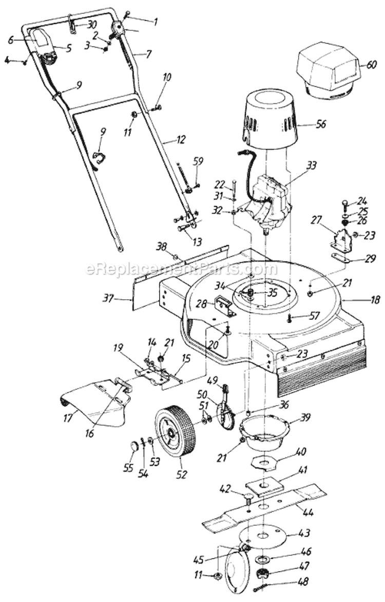 Page A Diagram and Parts List for 421-083 1988 MTD Lawn Tractor