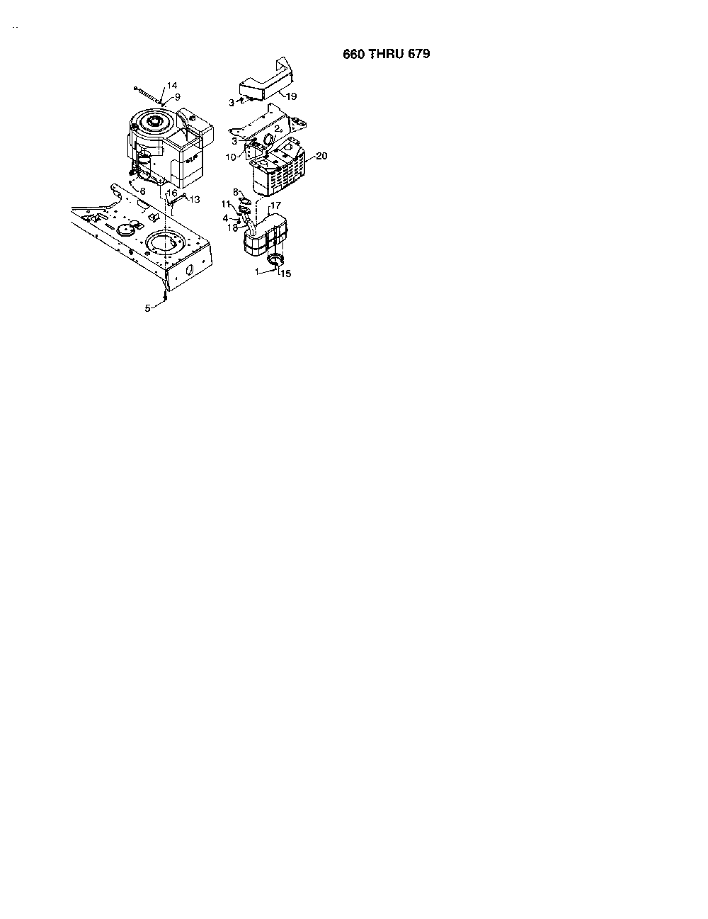 Tecumseh - engine Diagram and Parts List for 13AQ675G062  MTD Lawn Tractor