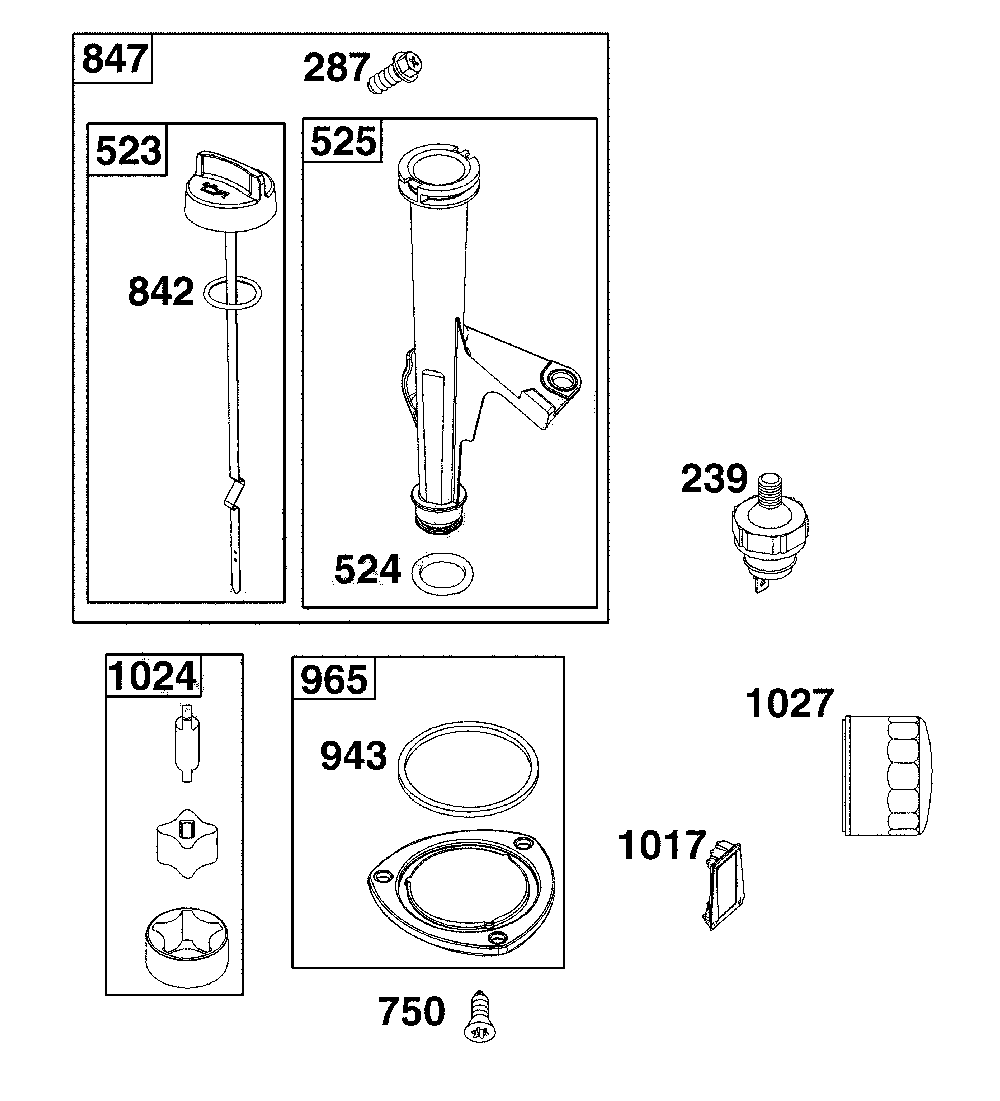 Lubrication Diagram and Parts List for 17ADFACS093  MTD Lawn Mower