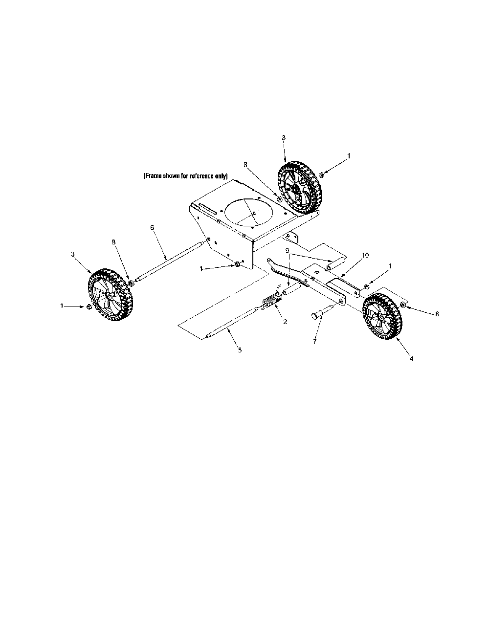 Wheel assembly - 520 Diagram and Parts List for 520-EDGER  MTD Edger