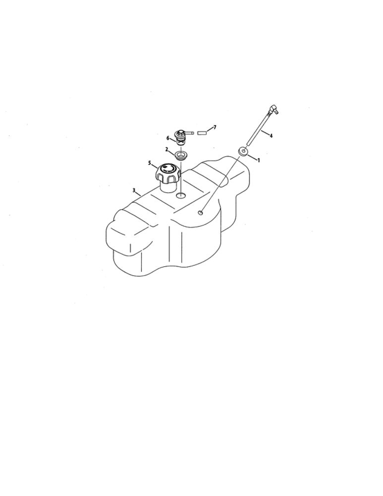 Fuel Tank Diagram and Parts List for 17BRCACA099  MTD Lawn Mower
