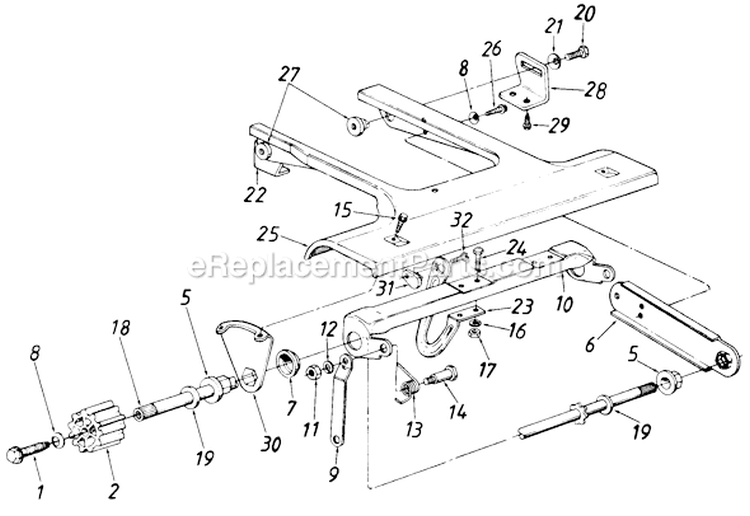 Page B Diagram and Parts List for 128-456R000 1988 MTD Lawn Mower