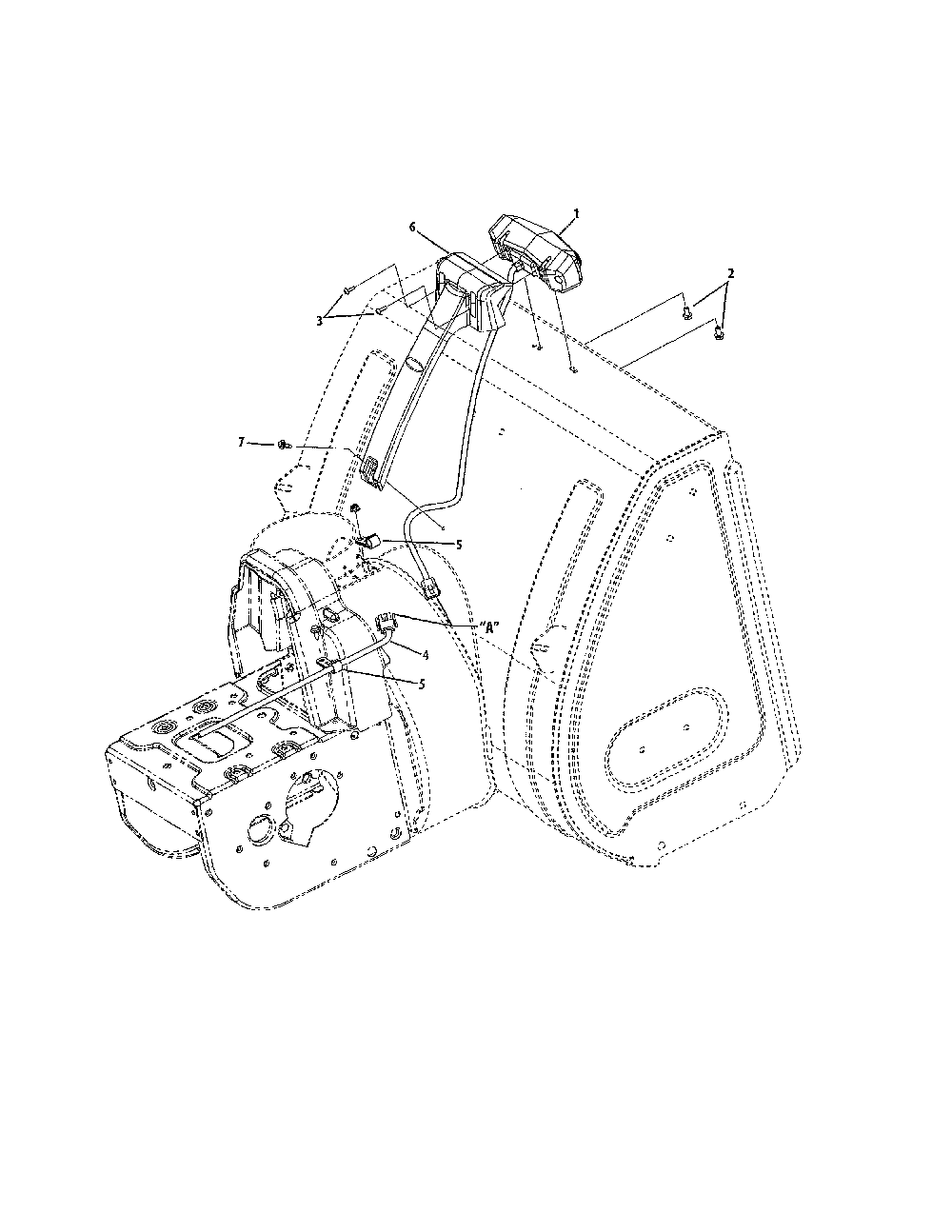Led light bar Diagram and Parts List for 31AH8DSH799  MTD Snow Blower