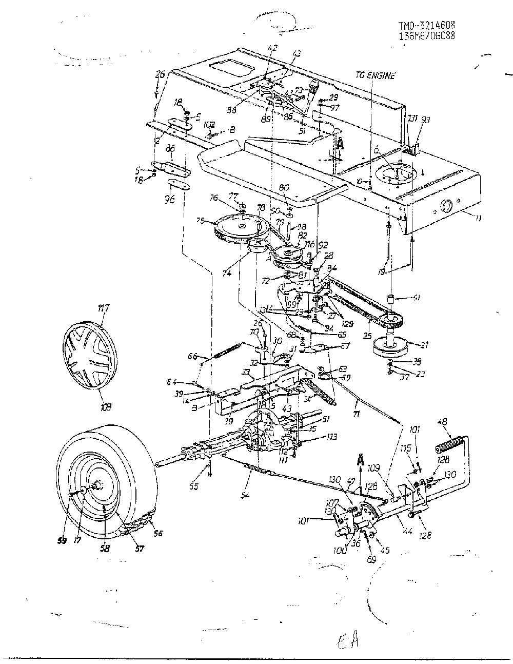 Form no: 770-96-3d page 5 Diagram and Parts List for 3214608  MTD Lawn Tractor