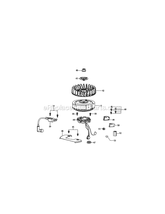 4P90Jt_Ignition_And_Electrical Diagram and Parts List for 4P90JT  MTD Engine