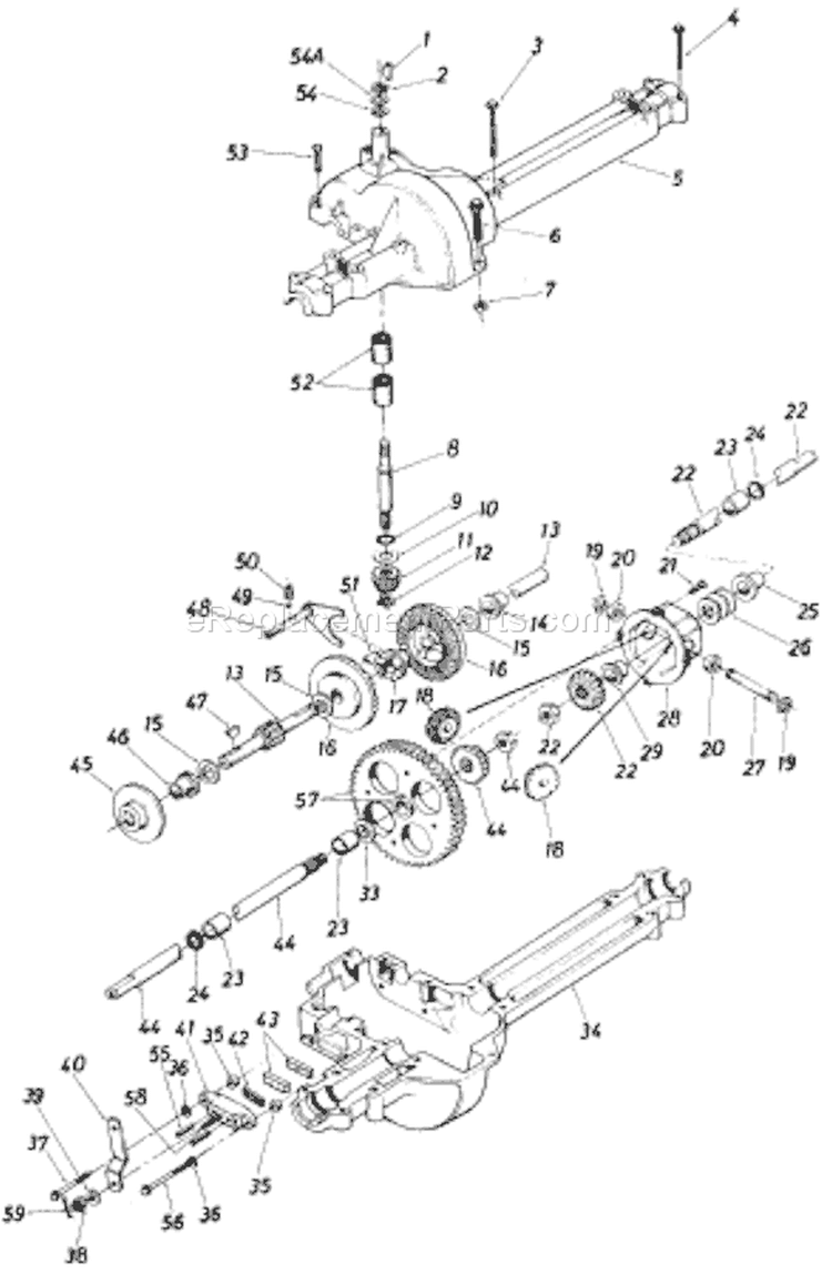 Page F Diagram and Parts List for 502-033 1987 MTD Lawn Tractor