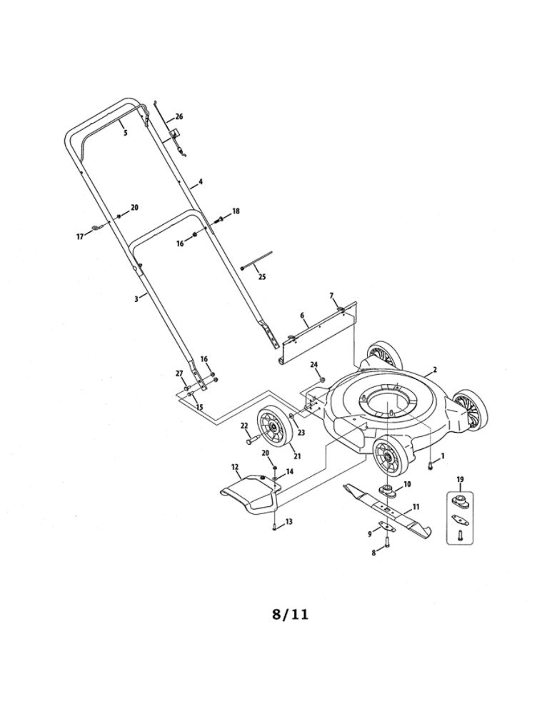 Mower Parts Diagram and Parts List for 11A-020C200  MTD Lawn Mower