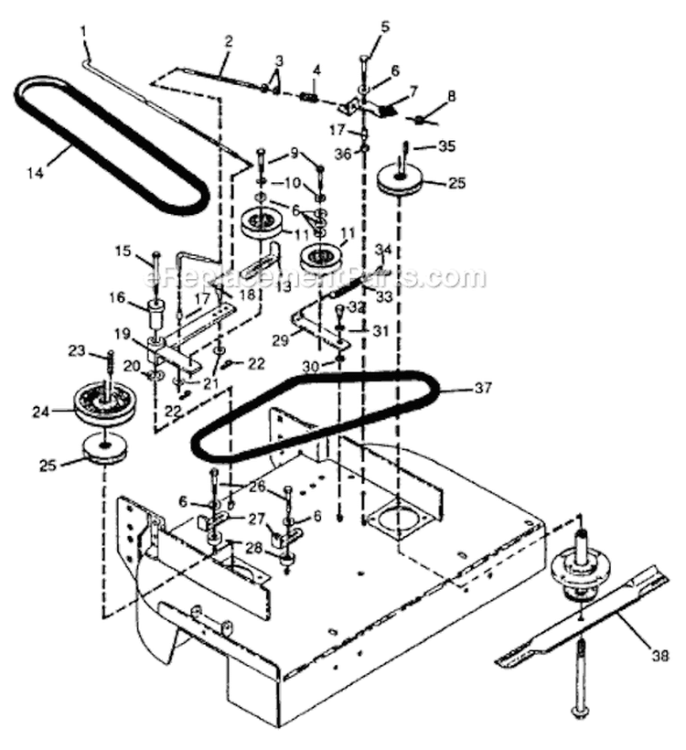 Page A Diagram and Parts List for 511-059M400 1991 MTD Lawn Mower