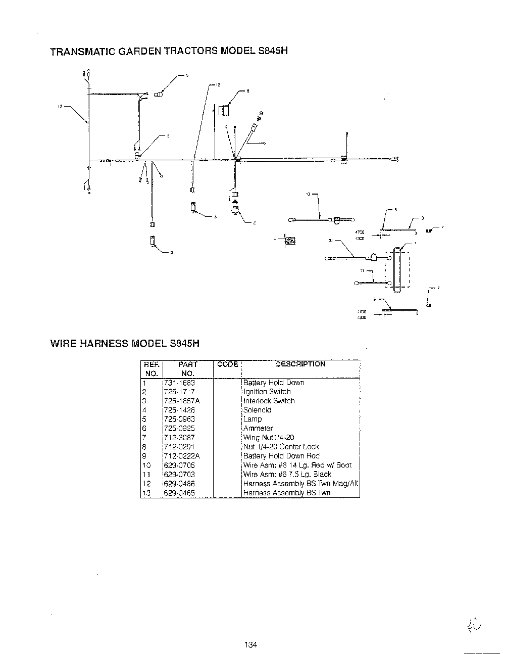 Lawn tractor/wiring page 23 Diagram and Parts List for SKU3304602  MTD Lawn Tractor