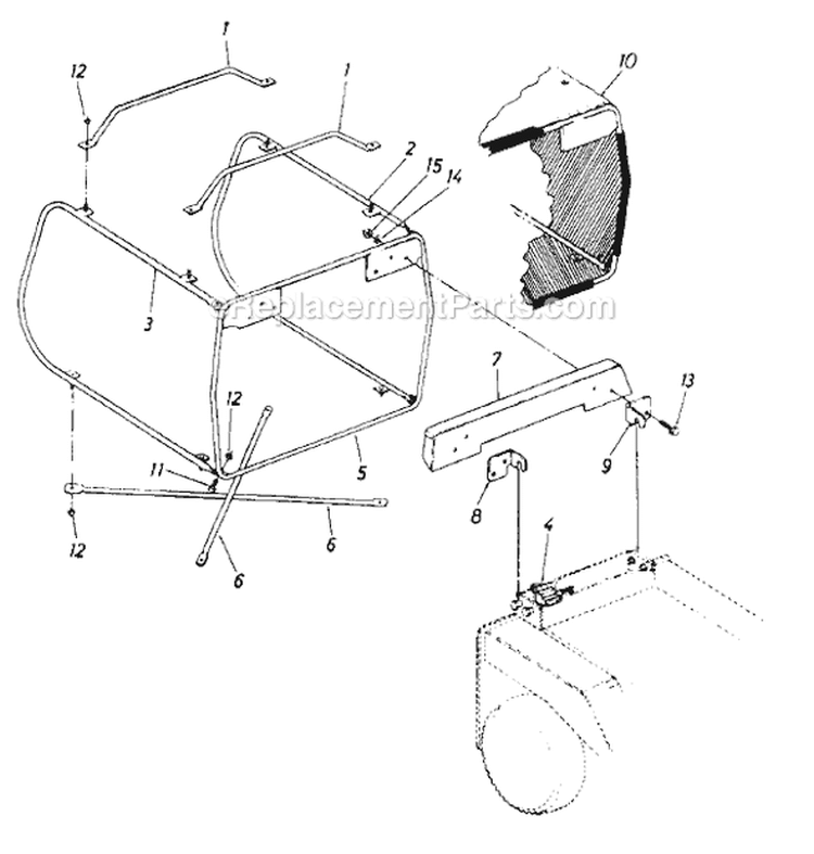 Page C Diagram and Parts List for 528 1987 MTD Lawn Tractor