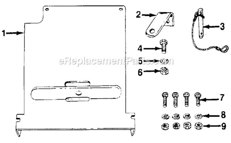 Page D Diagram and Parts List for 528 1987 MTD Lawn Tractor