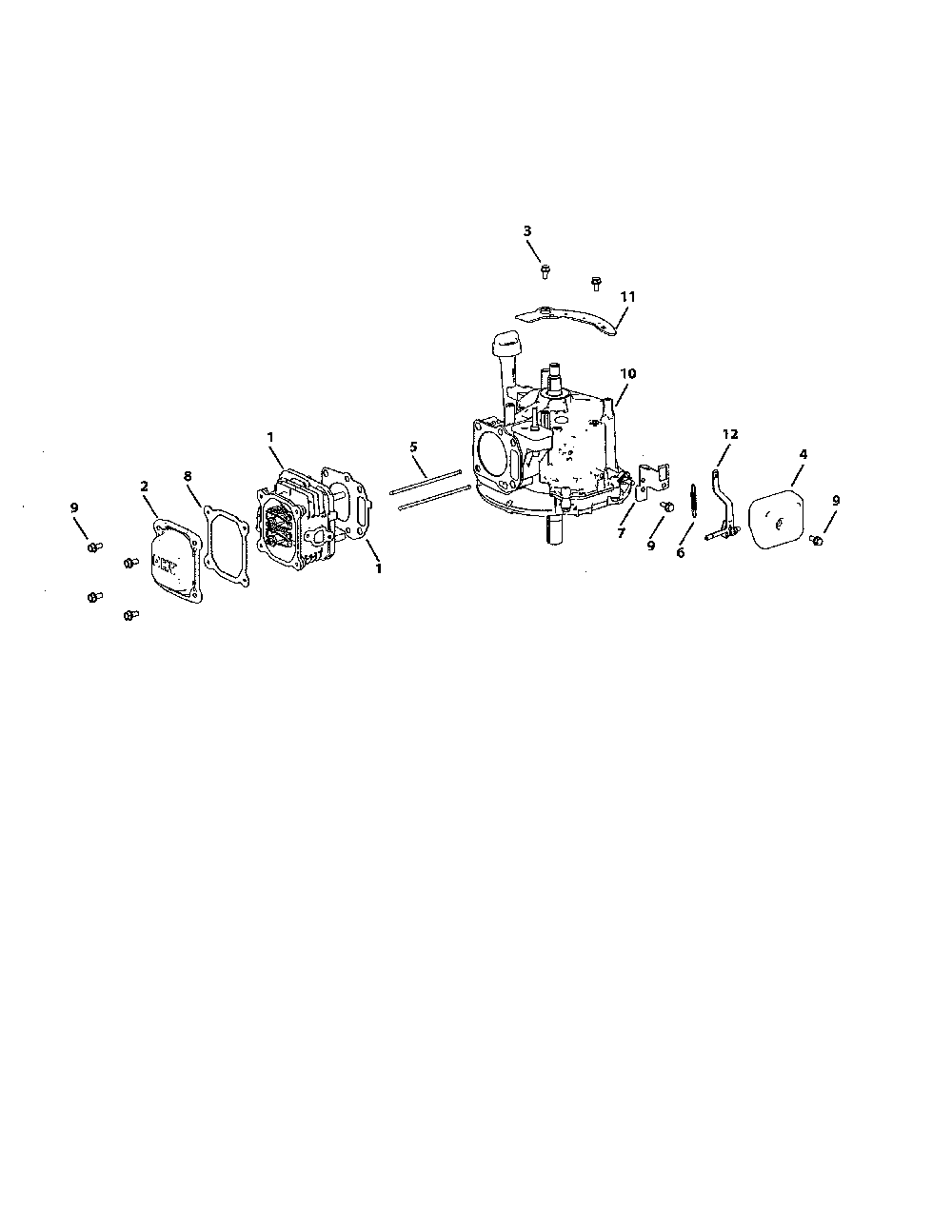 880-010537 crankcase Diagram and Parts List for 11A-B2SD799  MTD Lawn Mower