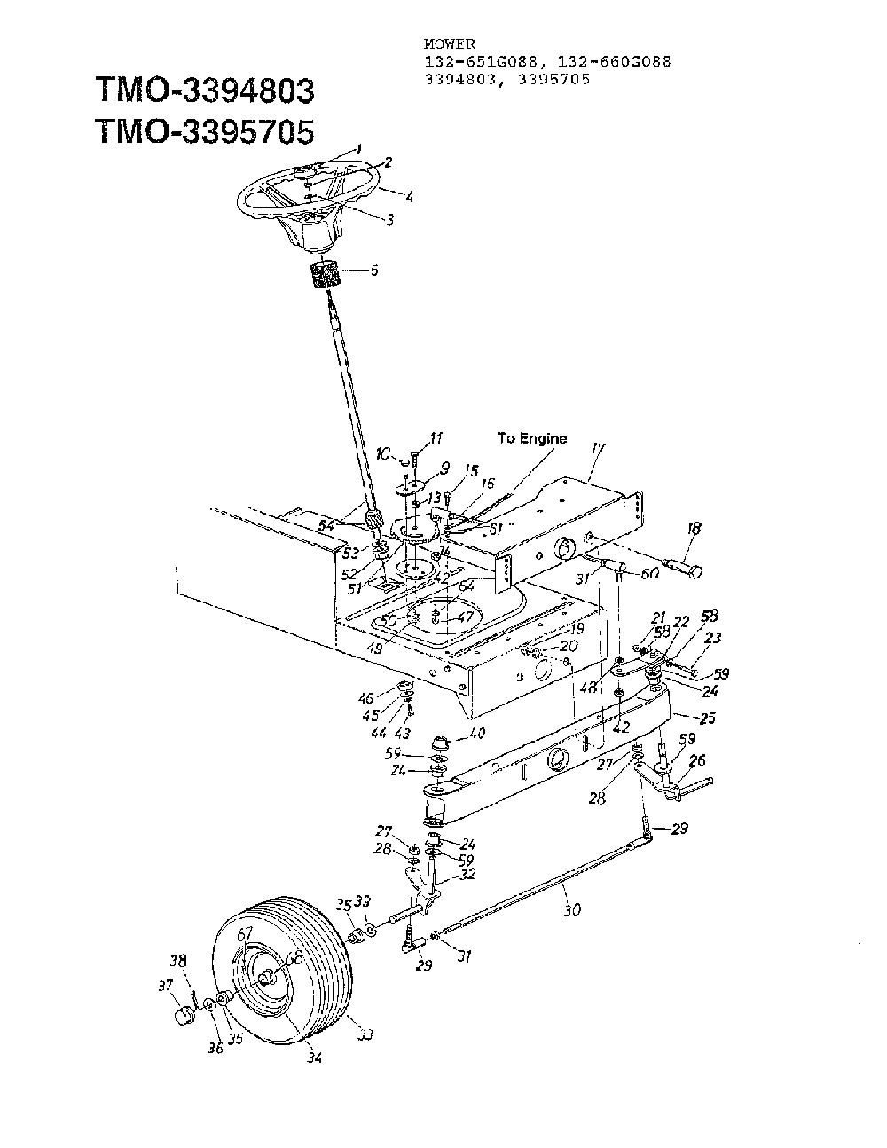 12/12.5 hp 42" lawn tractors Diagram and Parts List for 3395705  MTD Lawn Tractor