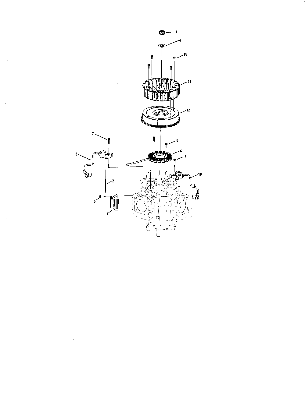 Ignition & electrical Diagram and Parts List for 13AJA1ZS099  MTD Lawn Tractor