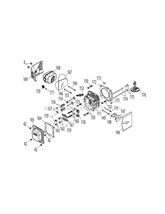 5P65M0B_Cylinder_Head Diagram and Parts List for 5P65M0B  MTD Engine