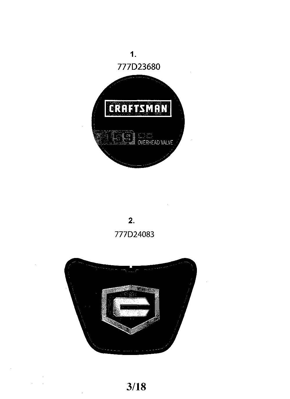 Decals Diagram and Parts List for 11A-B2M5799  MTD Lawn Mower