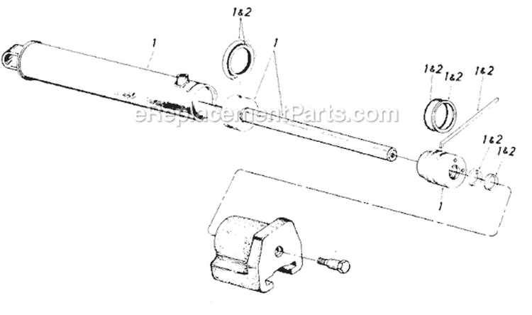 Page C Diagram and Parts List for 642-092 1988 MTD Log Splitter