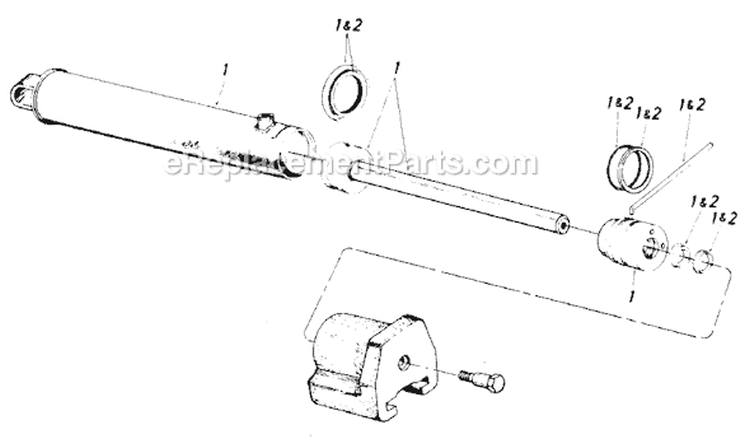 Page B Diagram and Parts List for 642A 1988 MTD Log Splitter
