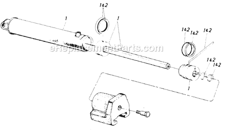 Page C Diagram and Parts List for 642A 1988 MTD Log Splitter