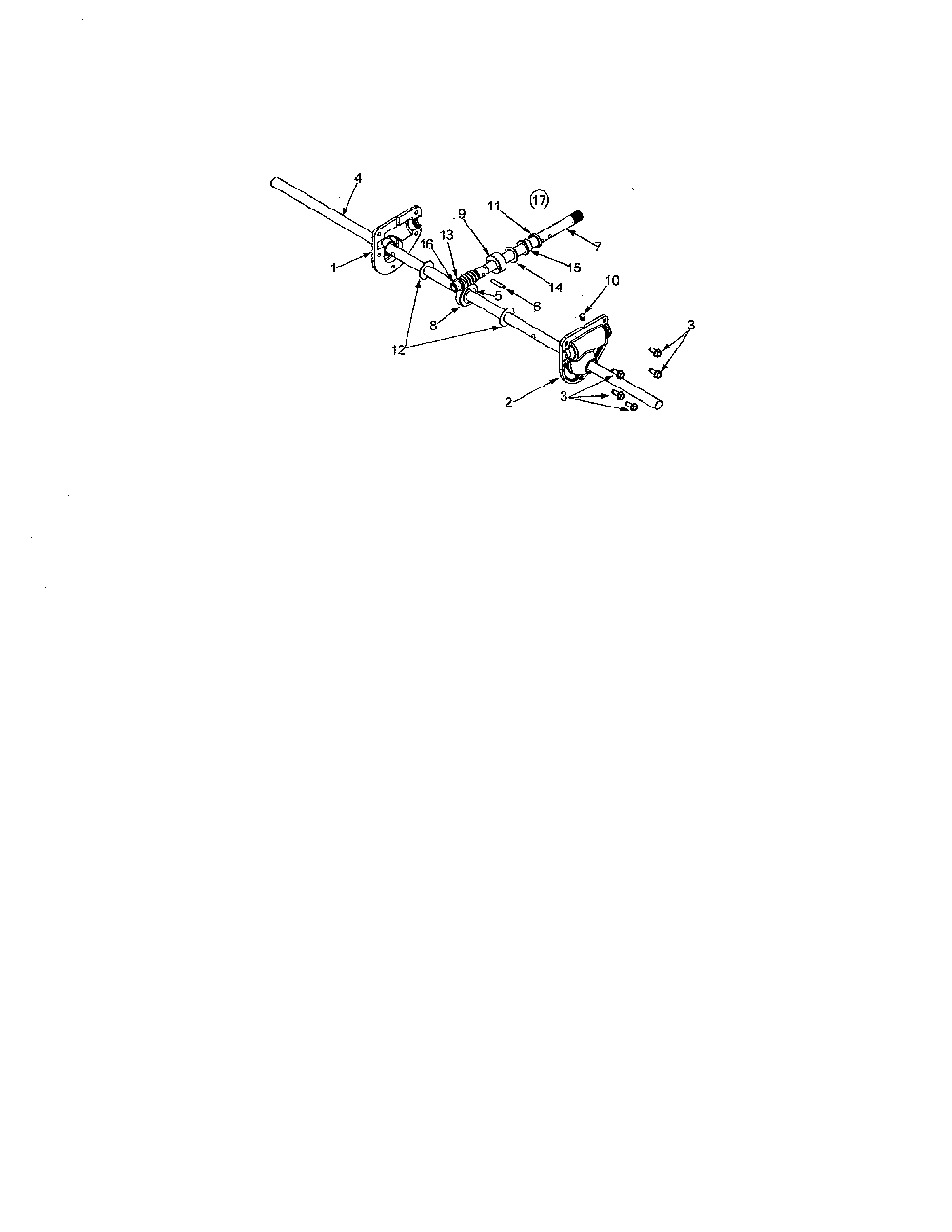 Spiral axle Diagram and Parts List for 31AE644G352  MTD Snow Blower