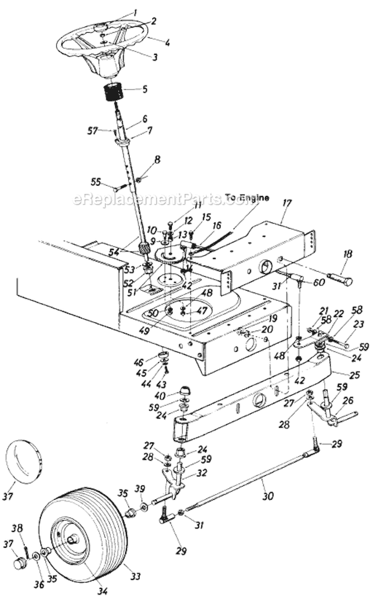 Page A Diagram and Parts List for 682 1987 MTD Lawn Tractor