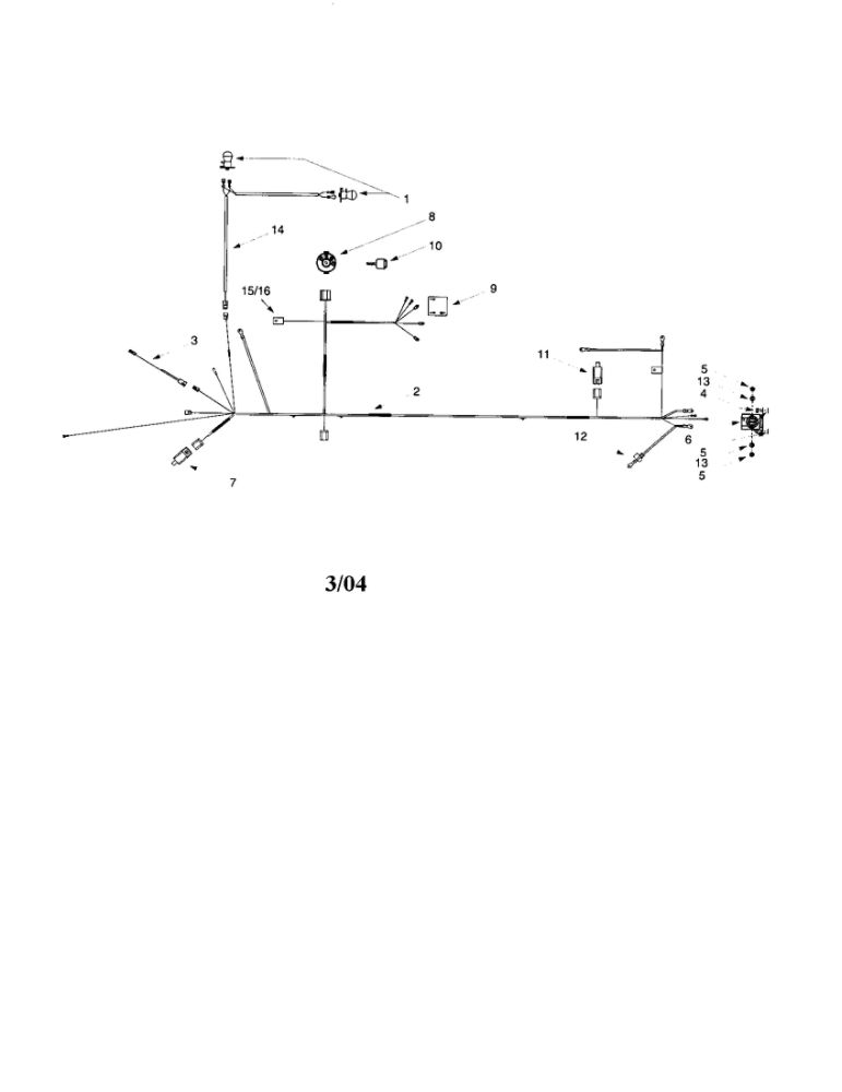 Wiring Diagram and Parts List for 607  MTD Lawn Tractor