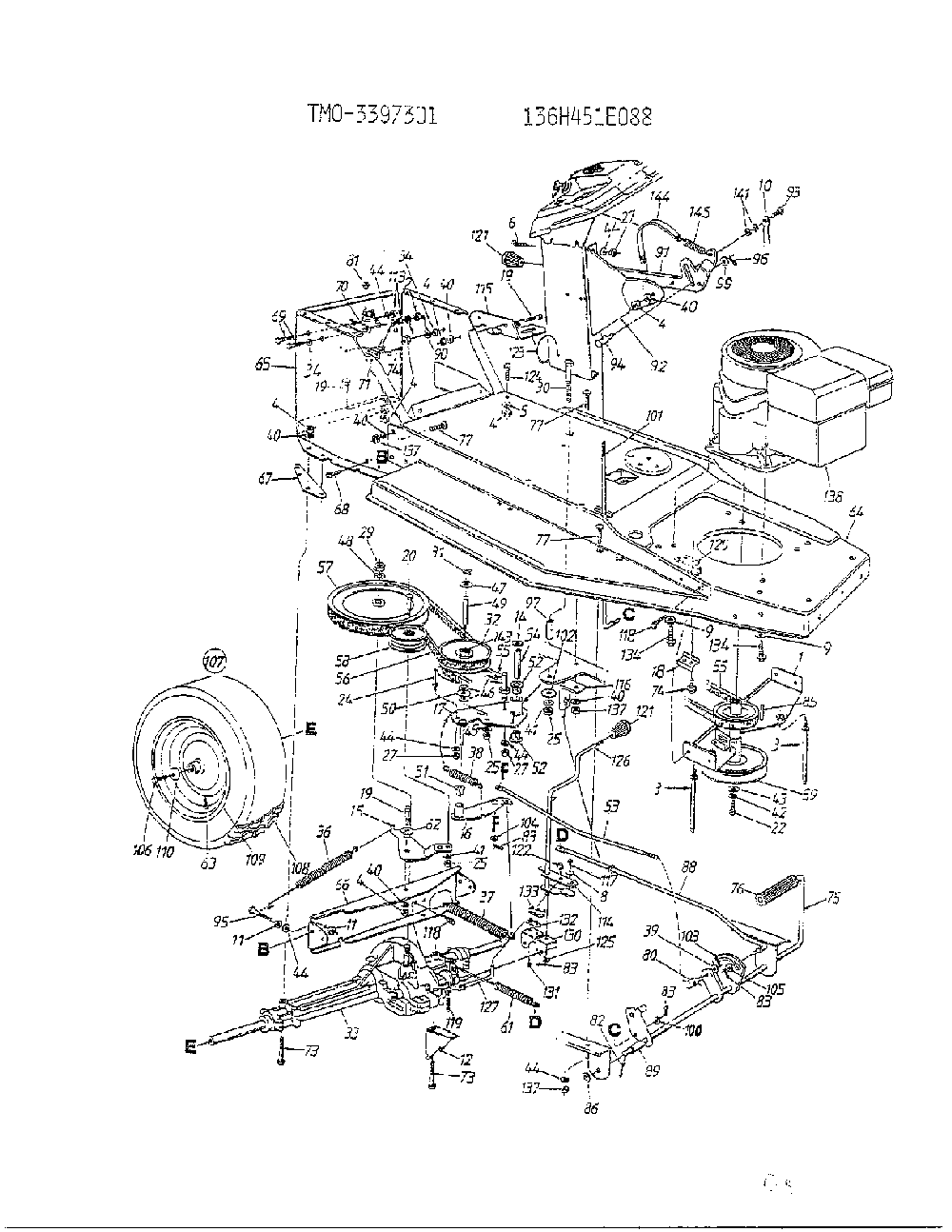 Labels page 3 Diagram and Parts List for 3397301  MTD Lawn Tractor