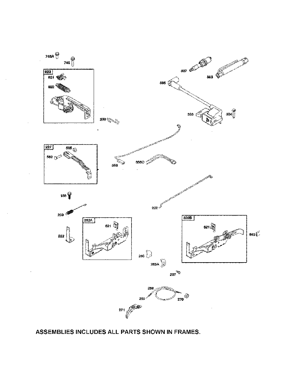 Brake/control bracket Diagram and Parts List for 11A-A1BW799  MTD Lawn Mower