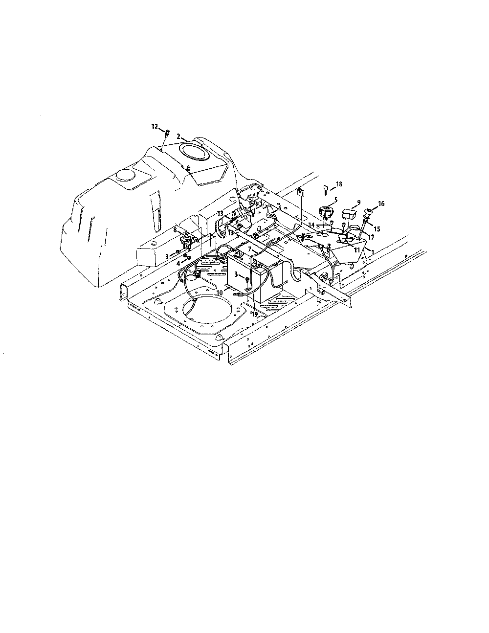 Console cover/electric pto switch Diagram and Parts List for 17BSDALB099  MTD Lawn Tractor