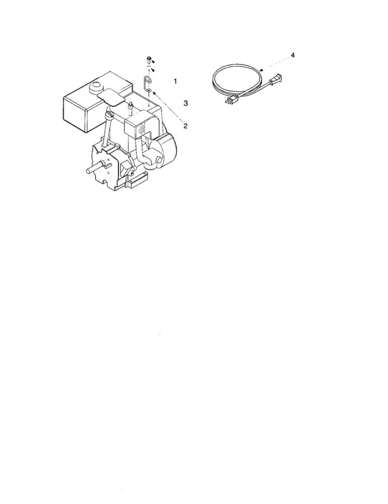Cable Guide/Extension Cord Diagram and Parts List for 553  MTD Snow Blower