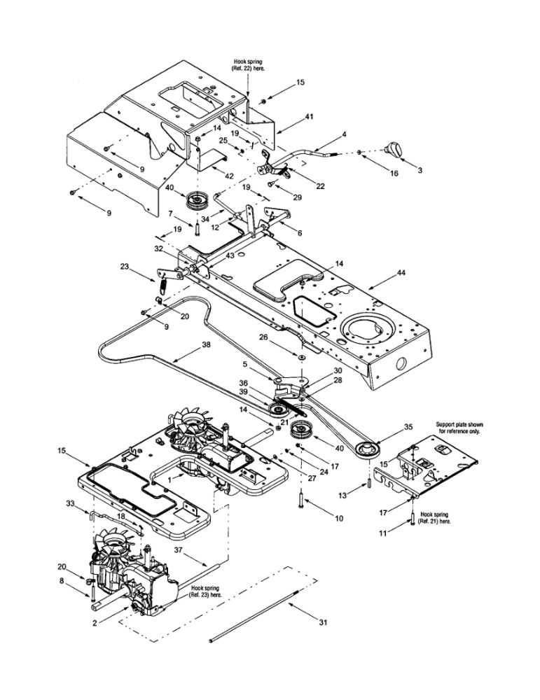 Lh/Rh Izt Transmission Diagram and Parts List for 624  MTD Lawn Tractor