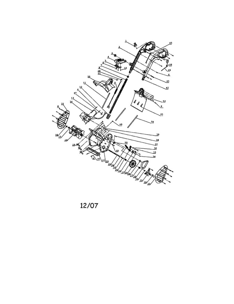 Snow Thrower Diagram and Parts List for 31A-020-900  MTD Snow Blower