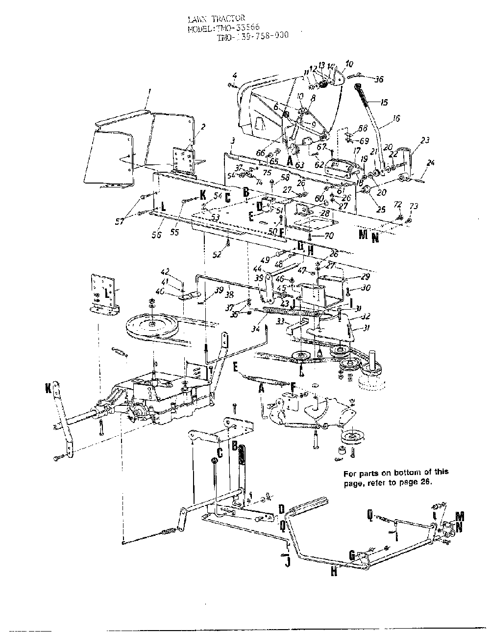 Lawn tractor page 3 Diagram and Parts List for 33566  MTD Lawn Tractor