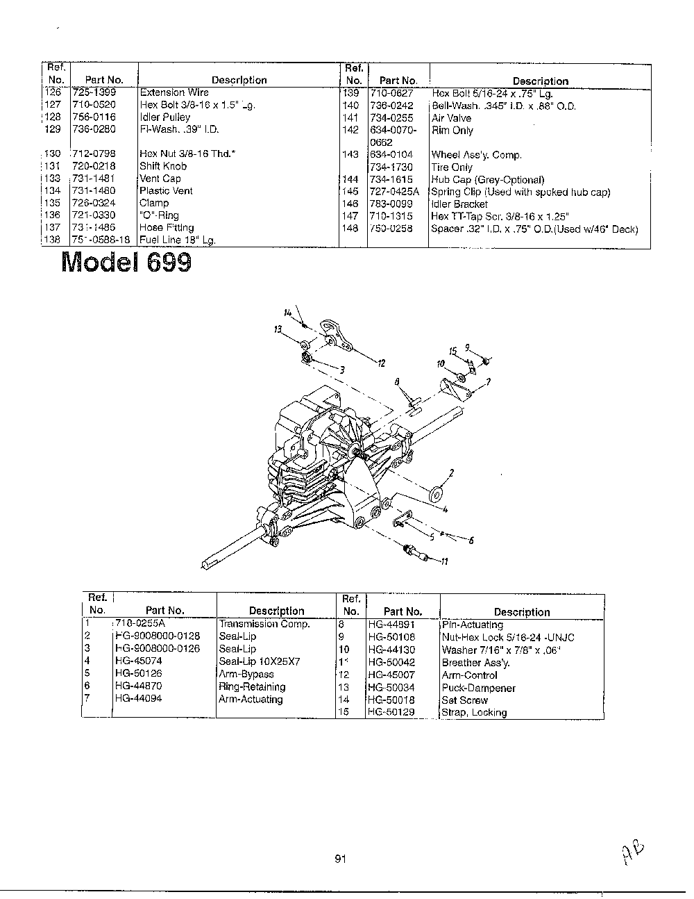 Engine/electrical page 8 Diagram and Parts List for SKU3204601  MTD Lawn Tractor