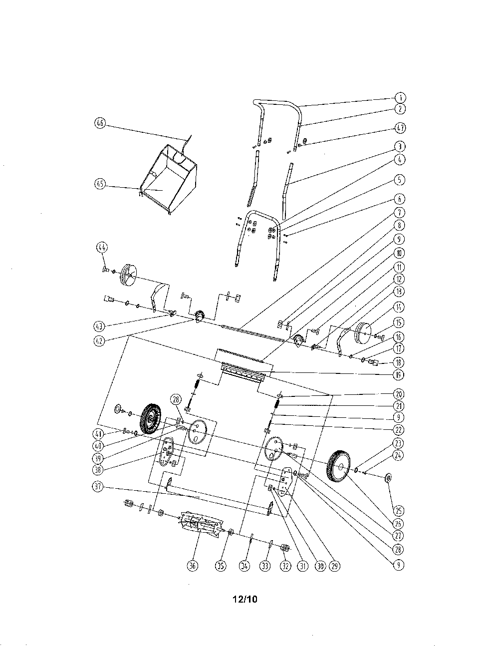 Reel mower Diagram and Parts List for 15A-3000783  MTD Lawn Mower