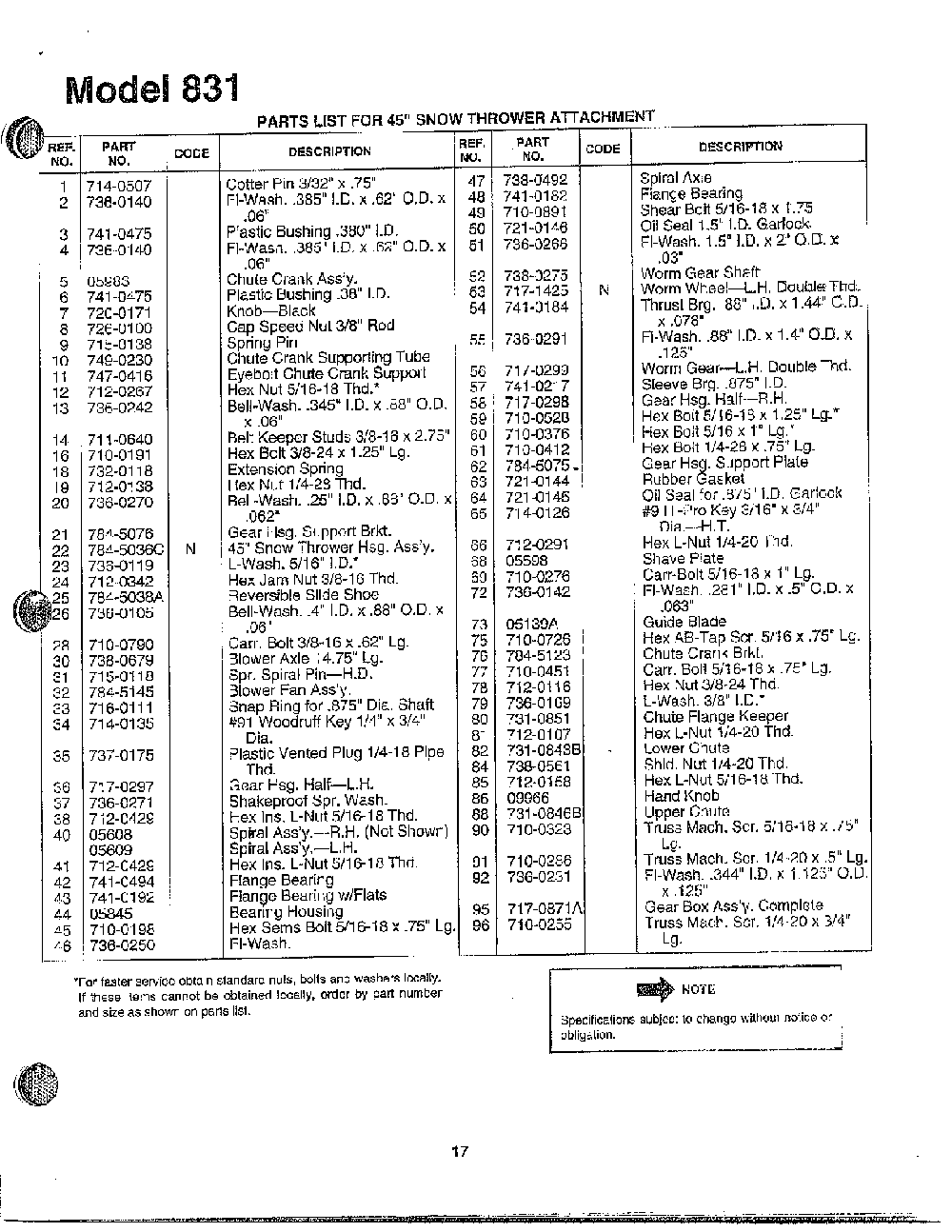 31" dump sweeper page 2 Diagram and Parts List for TMO-190-831-000  MTD Snow Blower
